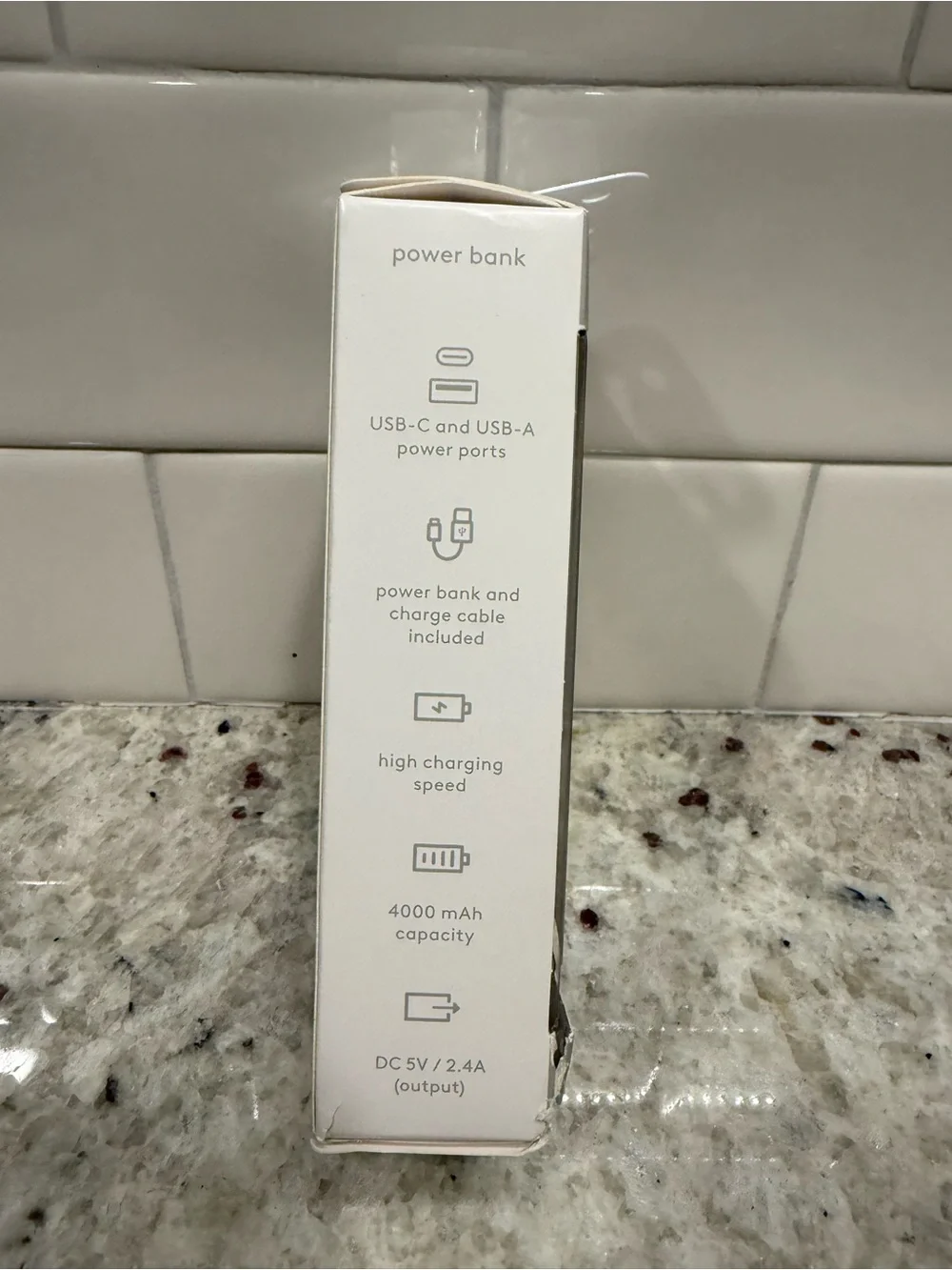 Heyday Pink Portable Power Bank - 4000mAh NIB